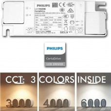 LED Tracklight 42W FLORENCIA White PHILIPS Driver THREE-PHASE rails -CRI+92- UGR13 - CCT - 36º 60º