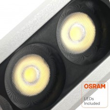 15W LED Downlight OSRAM chip 3030 24º UGR17 150lm/W