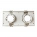 Housing WHITE adjustable double for lamp LED MR16 GU10
