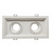 Housing WHITE adjustable double for lamp LED MR16 GU10