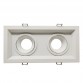 Housing WHITE adjustable double for lamp LED MR16 GU10