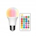 10W LED Bulb RGB+W 270º E27 with Remote Control