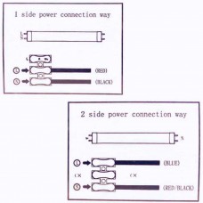 Housing for tube T8 G13 120cm