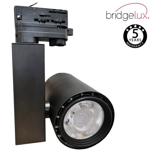 3-PHASE LED Tracklight 40W BERLIN Black CRI +90 UGR17