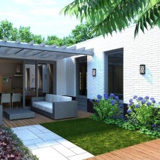 LED Wall Light by E27 CAEN Outdoor