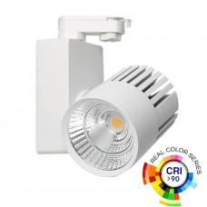 LED Tracklight 40W GRAZ White BRIDGELUX Chip single-phase rails - CRI +90