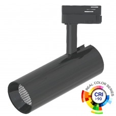LED Tracklight 30W BERNA Black Chrome Single-phase Track DOB Driverless