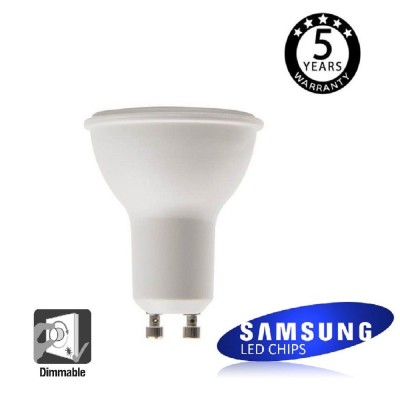 Spot LED SMD 6W - SAMSUNG DIMMABLE- 45º GU10 Dimmable 5 Year Warranty
