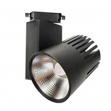 LED Tracklight 40W GRAZ Black BRIDGELUX Chip single-phase rails - CRI +90