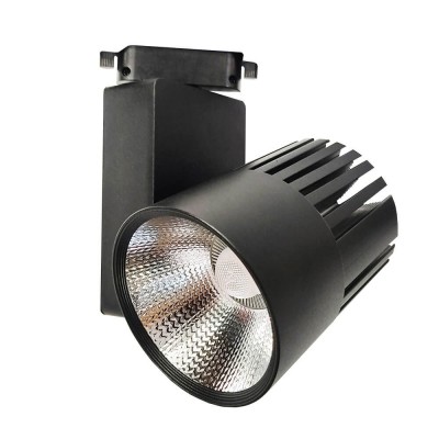 LED Tracklight 40W GRAZ Black BRIDGELUX Chip single-phase rails - CRI +90