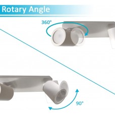 White Ceiling Lamp for 3x GU10