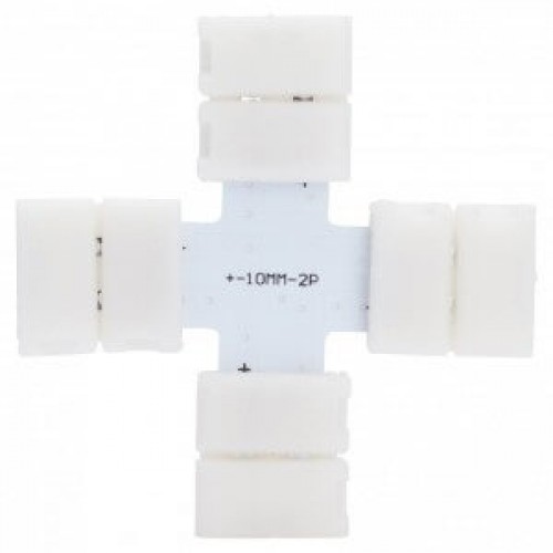 Pressure connector for cross monochrome strip