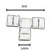 Pressure connector for monochrome strip in T