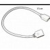 White RGB LED strip connector