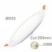 20W LED Panel Circular Downlight Slim - Aluminium IP20
