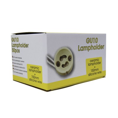 Box Pack 50 units GU10 Lamp holder