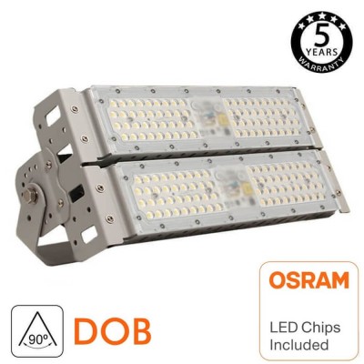 100W LED Floodlight DOB MAGNUM OSRAM SMD3030-3D 180Lm/W 90º Chip