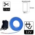 Pack LED Blue Neon LED 6mm 12V + Power supply