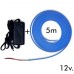 Pack LED Blue Neon LED 6mm 12V + Power supply