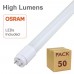 LED Tube Glass 8W 60cm 300º - HIGH LUMINOSITY - OSRAM CHIP