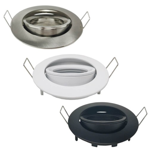 Frame Round adjustable for LED MR16 GU10 - Ø84mm - Aluminium