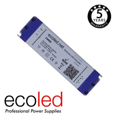 Power supply PROFESSIONAL 12V 60W - ECOLED - IP20 - TÜV