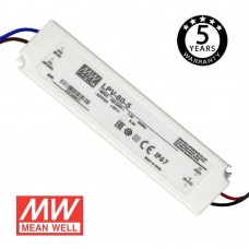 Power supply PROFESSIONAL 5V 40W 8A -MEAN WELL - IP67 - TÜV