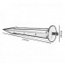 Aluminum spike for garden LED reflector