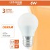 LED Bulb 6W E27 G45 220º - OSRAM CHIP DURIS E 2835