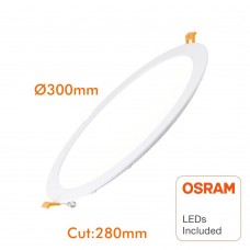 30W LED Circular Downlight Slim - OSRAM CHIP DURIS E 2835-6000K