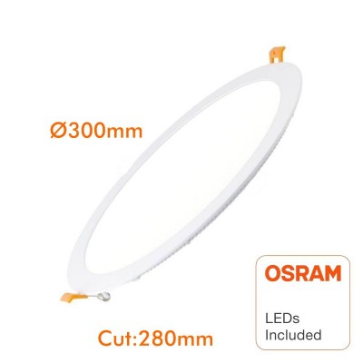 30W LED Circular Downlight Slim - OSRAM CHIP DURIS E 2835-6000K