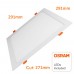 30W LED Square Downlight Slim - OSRAM CHIP DURIS E 2835