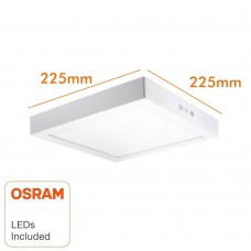 LED Ceiling Light Square Surface 20W - OSRAM CHIP DURIS E 2835