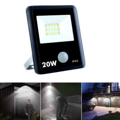 20W LED Floodlight with Motion Sensor PIR