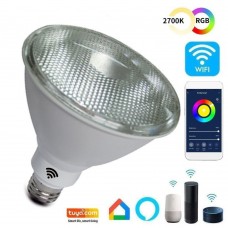 12W SMART Wifi RGB+CCT LED PAR Lamp - Dimmable - E27