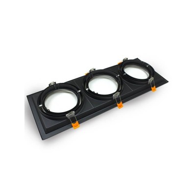 Housing BLACK triple adjustable for AR111
