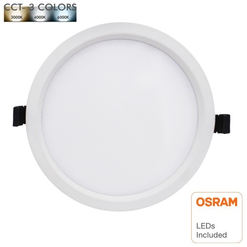 30W LED Downlight Round - OSRAM CHIP DURIS E 2835 - CCT - UGR17