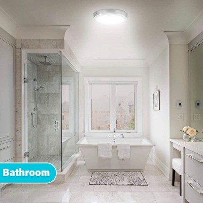 Circular Stainless Steel 15W LED Ceiling Light - CCT - OSRAM CHIP DURIS E 2835