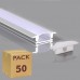Profile 2 meters Aluminum -Wings- To embed
