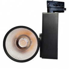 3-PHASE LED Tracklight 40W GRAZ Black BRIDGELUX Chip rails - CRI +90
