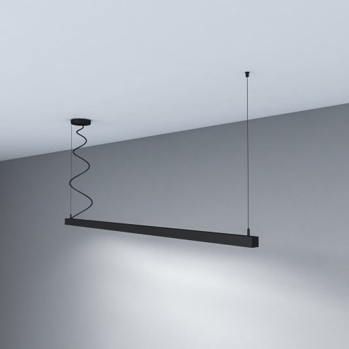 Linear Lamp Pendant - MUNICH MINI BLACK - 0.44m - 0.94m - 1.44m - 1.94m - IP54