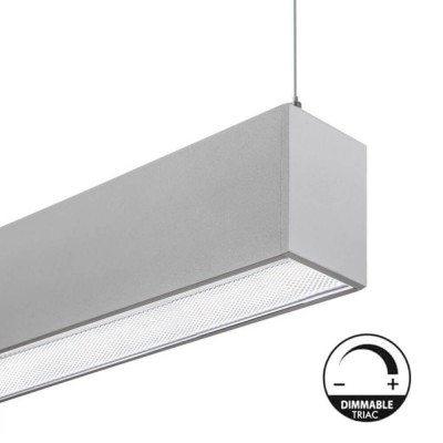 Linear Lamp Pendant - MUNICH MINI SILVER - 0.44m - 0.94m - 1.44m - 1.94m - IP54