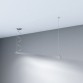 Linear Lamp Pendant - MUNICH MINI SILVER - 0.44m - 0.94m - 1.44m - 1.94m - IP54