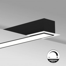 LED Linear Luminaire - Recessed - MOSCOW MINI BLACK - 0.44m - 0.94m - 1.44m - 1.94m - IP54