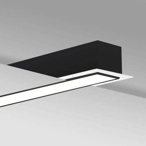 LED Linear Luminaire - Recessed - MOSCOW MINI BLACK - 0.44m - 0.94m - 1.44m - 1.94m - IP54