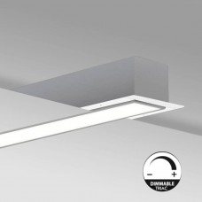 LED Linear Luminaire - Recessed - MOSCOW MINI SILVER - 0.44m - 0.94m - 1.44m - 1.94m - IP54