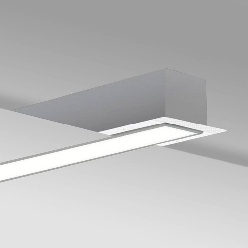 LED Linear Luminaire - Recessed - MOSCOW MINI SILVER - 0.44m - 0.94m - 1.44m - 1.94m - IP54