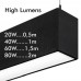 Linear Lamp Pendant LED - MUNICH BLACK - 0.5m - 1m - 1.5m - 2m - IP54