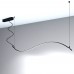Linear Lamp Pendant LED - MILANO SLIM BLACK CURVES - 0.5m - 1m - 1.5m - 2m - IP20