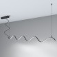 Linear Lamp Pendant LED - MILANO SLIM BLACK CURVES - 0.5m - 1m - 1.5m - 2m - IP20
